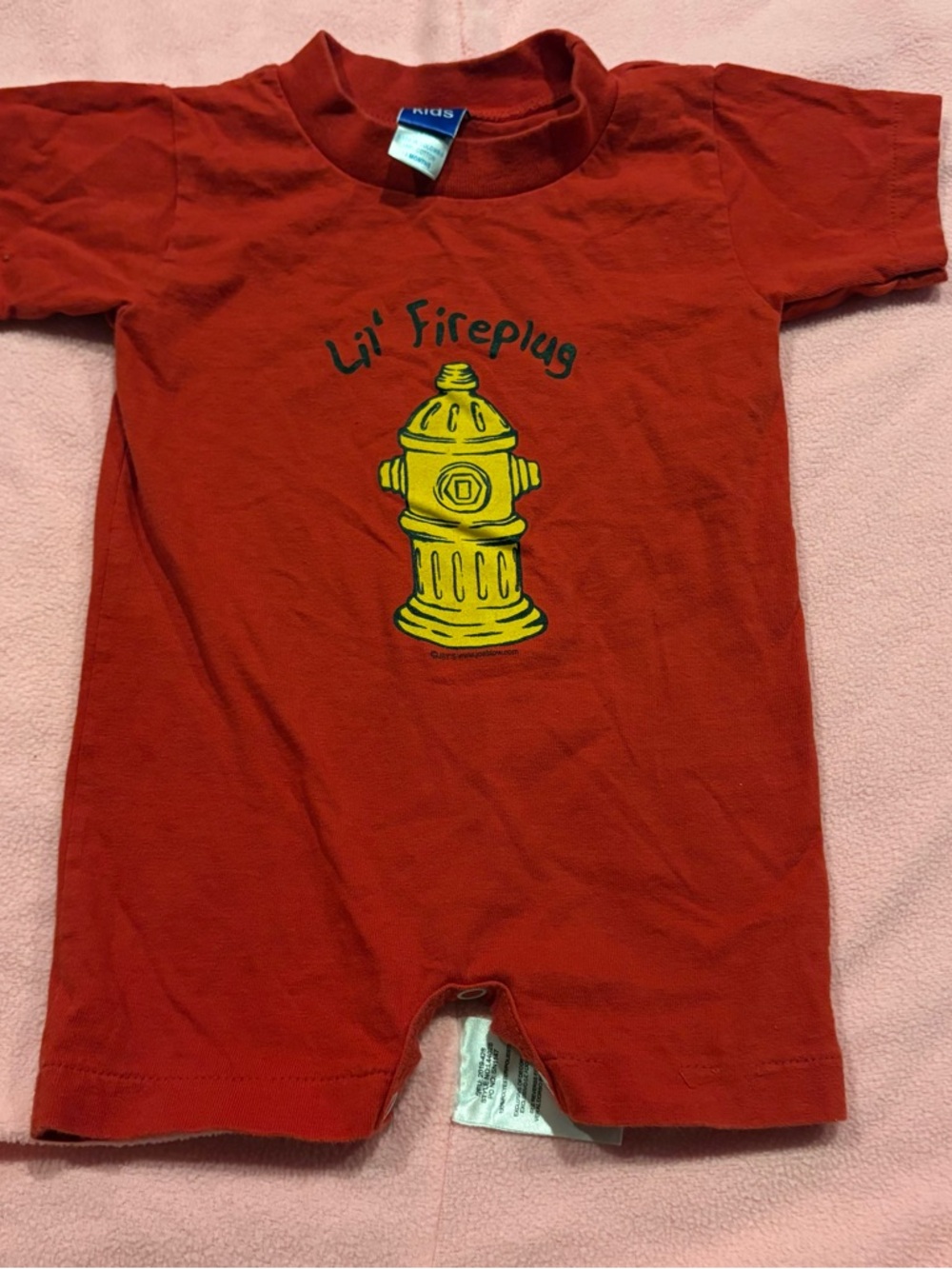 INFANT LITTLE FIREPLUG romper size 12 months